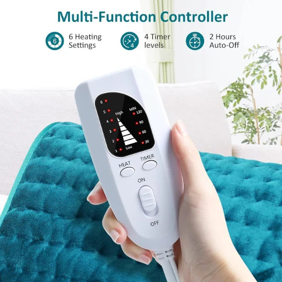 BESIGILA Electric Heating pad for Back/Shoulder/Neck/Leg/Cramps & Arthritis Pain