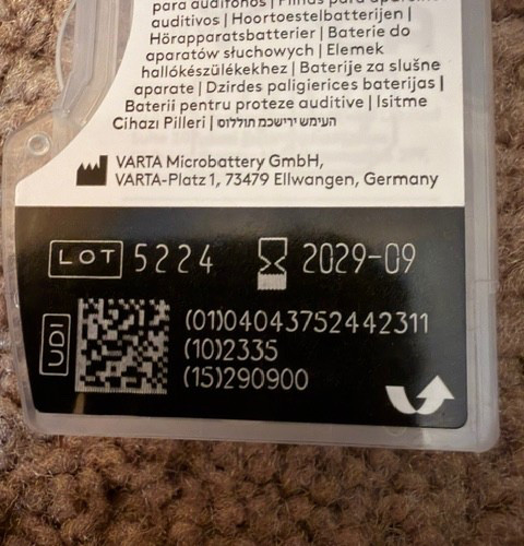Duracell Activair Hearing Aid Batteries 312 Easy Tab 8 count
