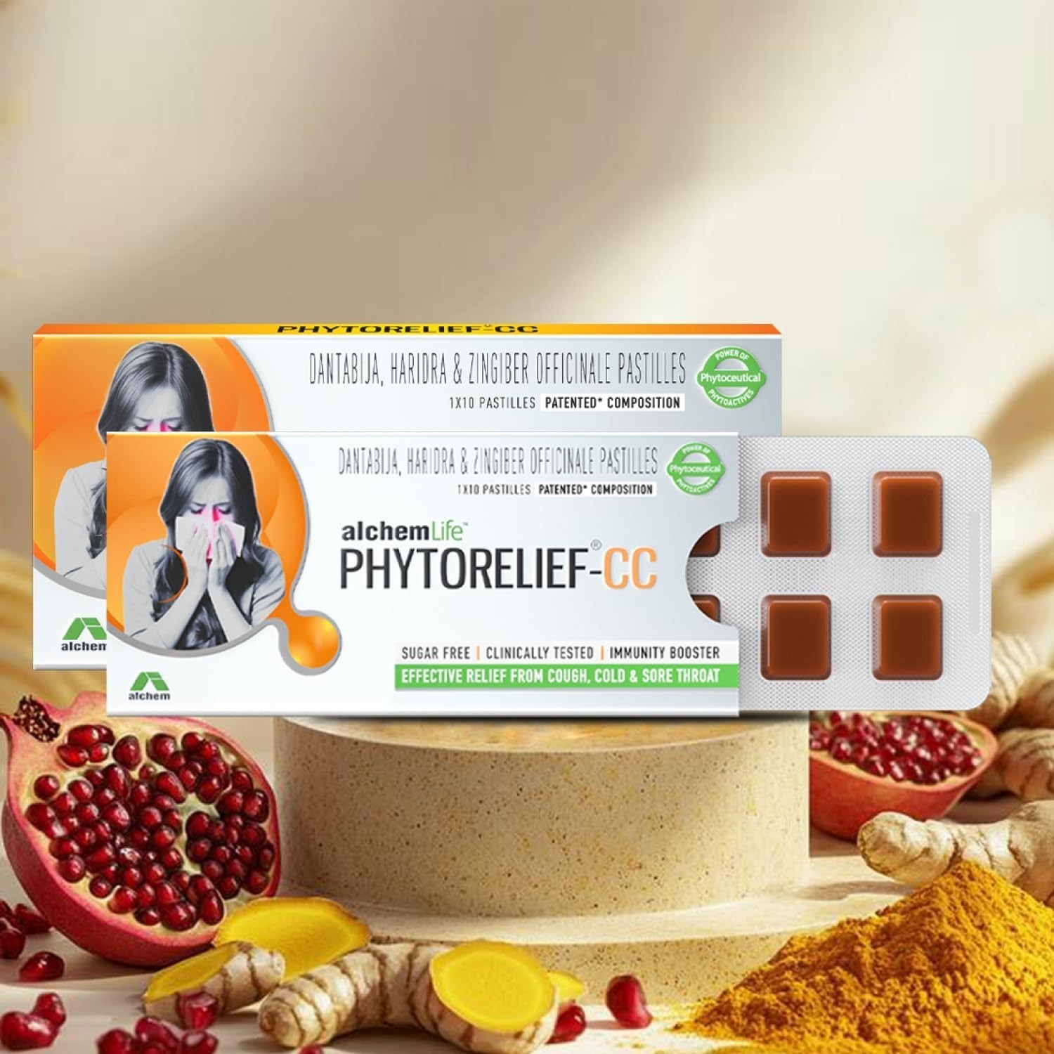 PhytoRelief-CC 5X Natural Support Relief From Sore & Scratchy Throat 20 Capsules