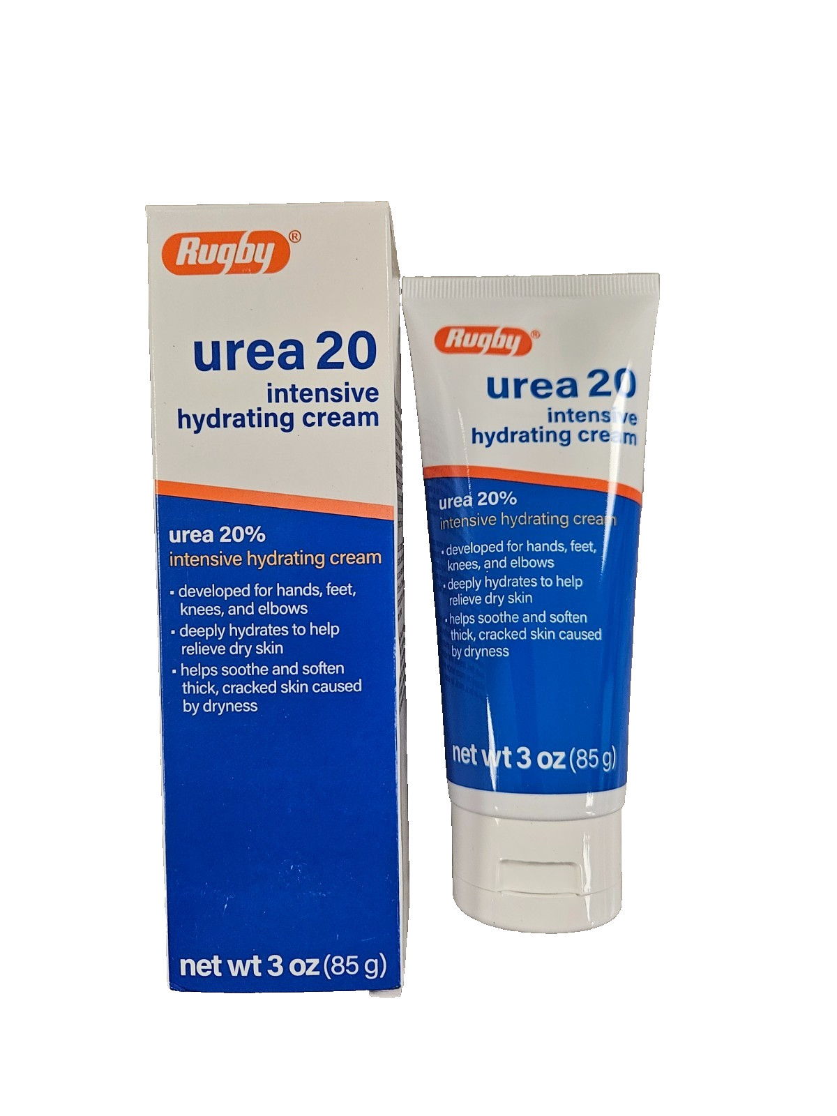 Rugby Urea 20 % Cream Intensive Hydrating 3oz / 85gm ( 6 pack )