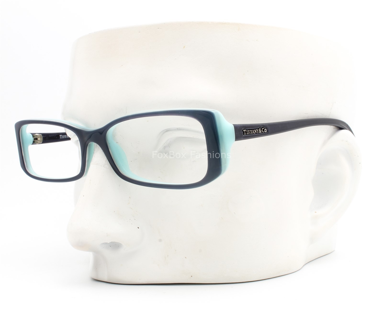 Tiffany TF 2077 8165 Eyeglasses Glasses Navy Blue on Turquoise 51-17-140 No Case