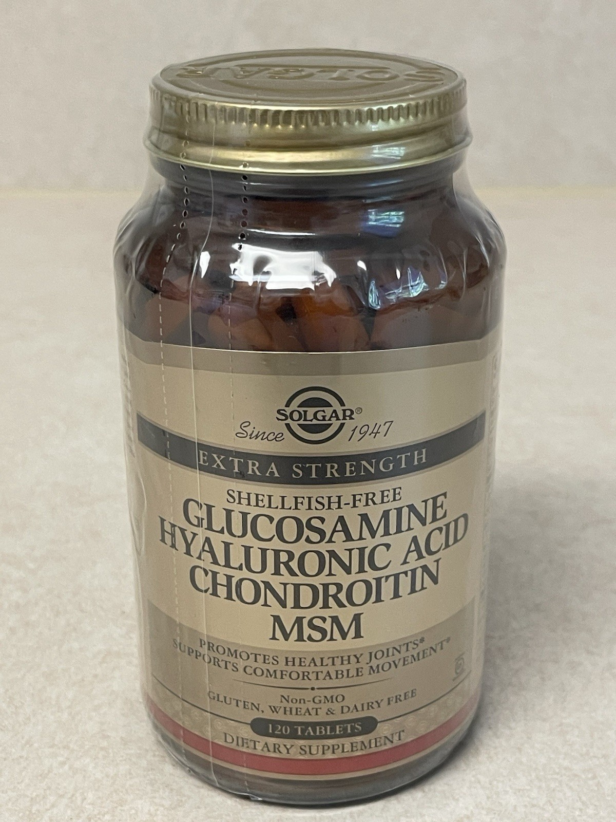 Solgar Glucosamine Hyaluronic Acid Chondroitin MSM, 120 Tablets