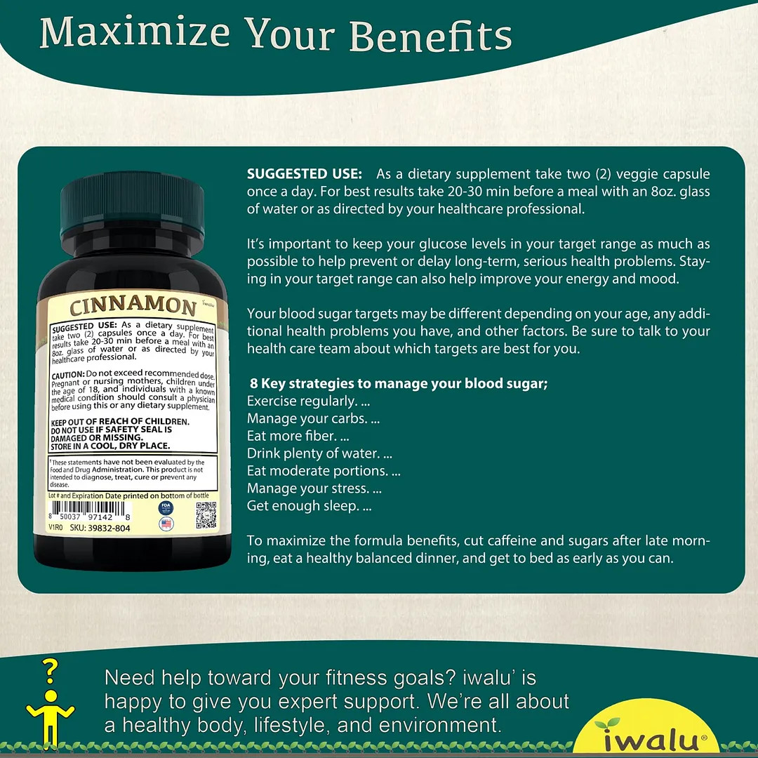 Cinnamon As A Health Supplement | Best Supplement Capsules FREE SHIP