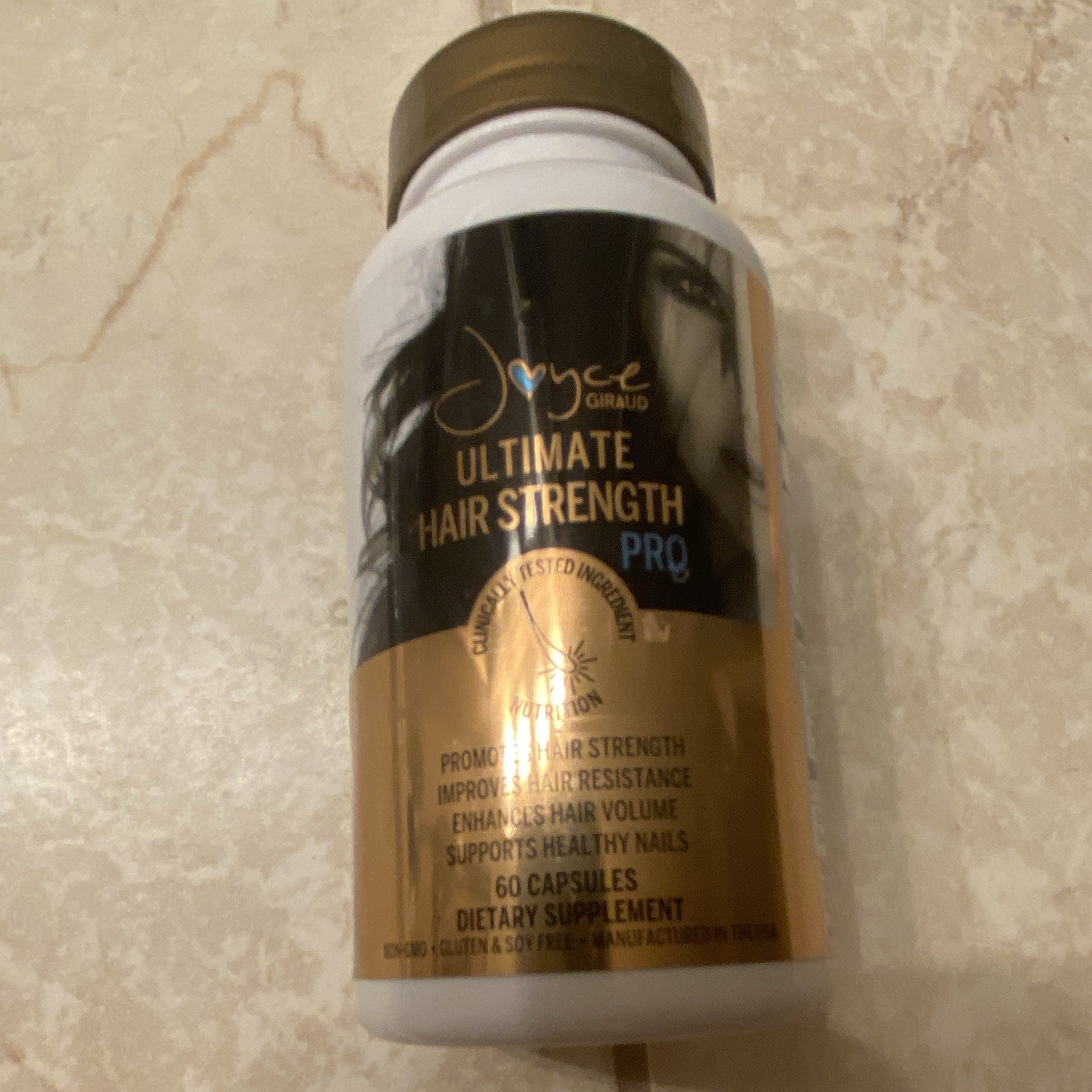 Joyce Giraud Ultimate Hair Strength Pro 60 Capsules Gluten/Soy-Free Exp 12/26