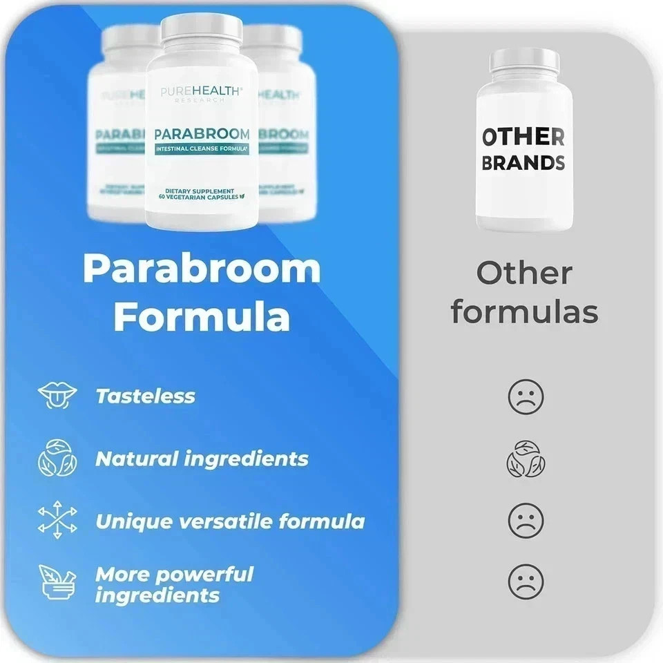 PureHealth Research Parabroom – Gut and Colon Support Cleanse ( Pack of 1 )