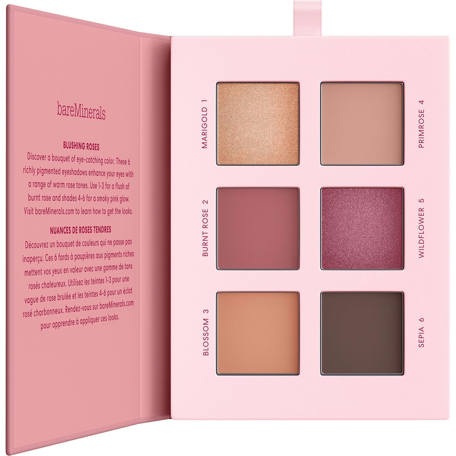 BareMinerals Mineralist Eyeshadow Palette Pigmented Blendable Vegan Rosewood