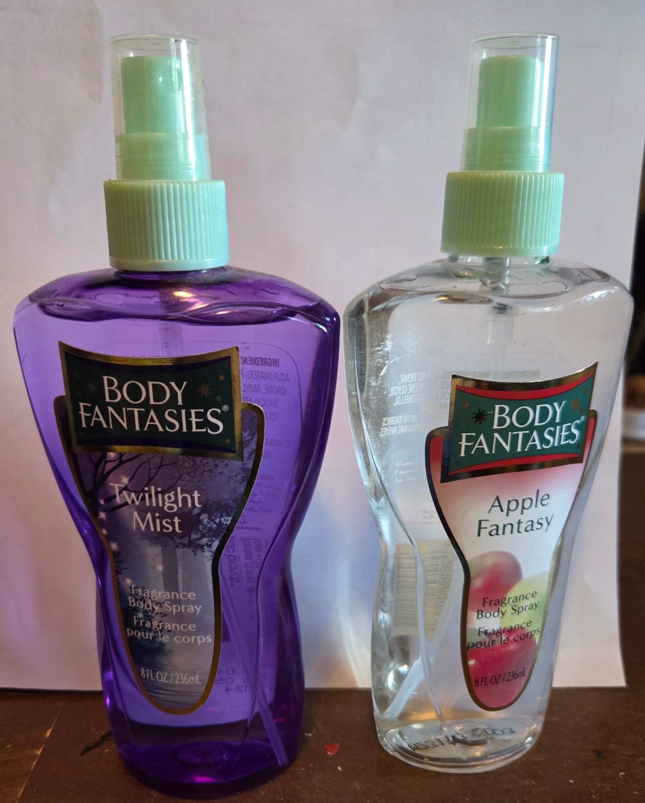 Body Fantasies; Body Spray; Apple Fantasy and Twilight Mist