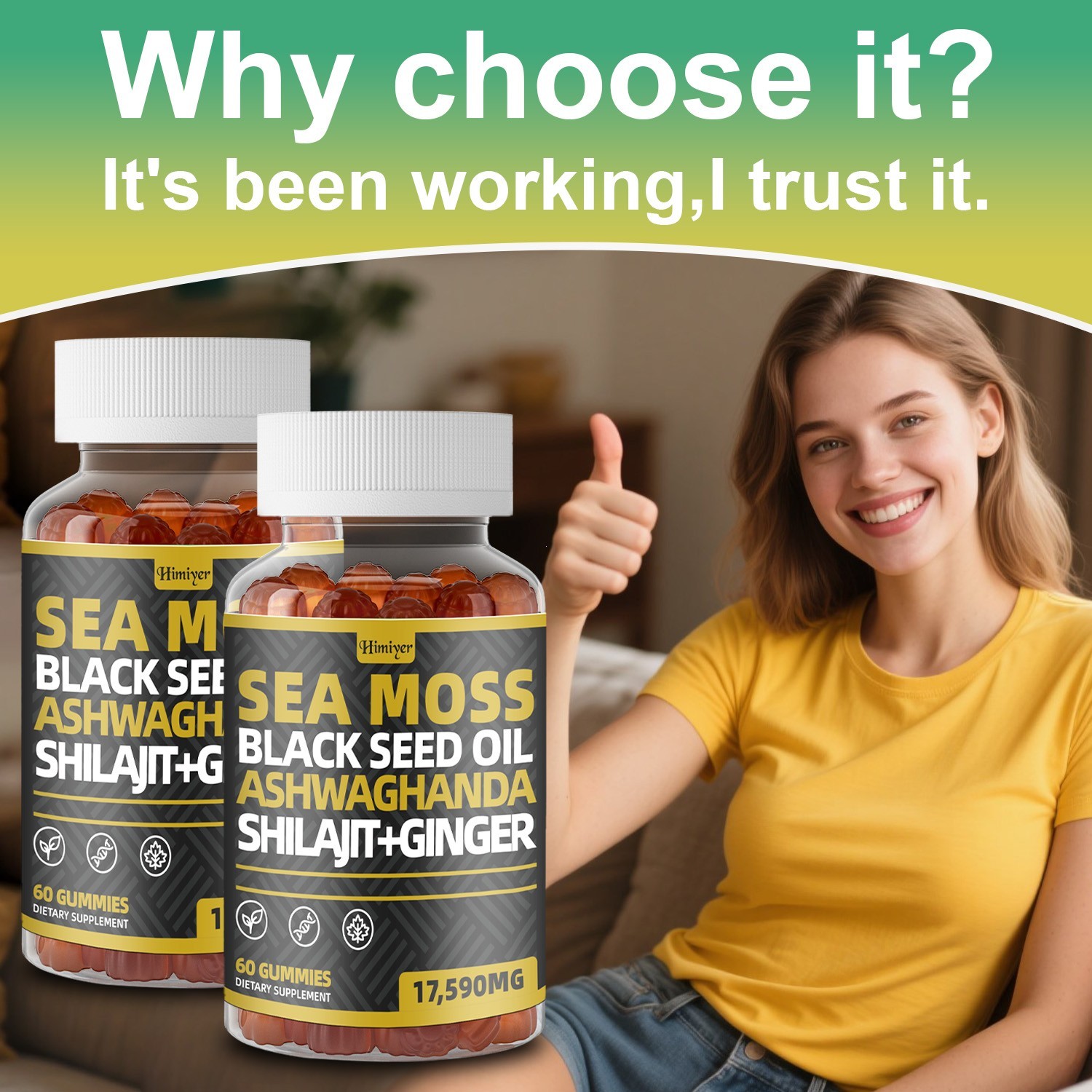 Sea Moss Gummies – Immune Health, Vitality, Energy, Smooth Skin