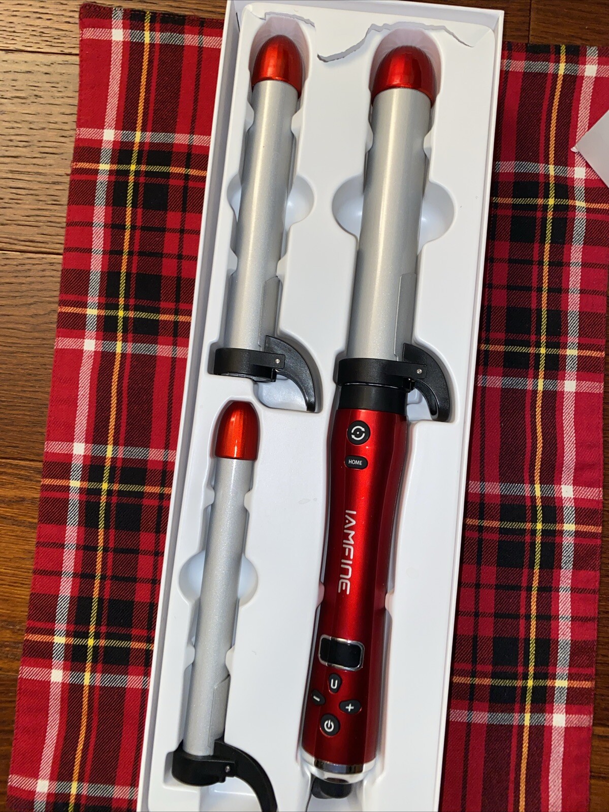 Iamfine Automatic Curling Iron With 3 Different Sizes of Barrel
