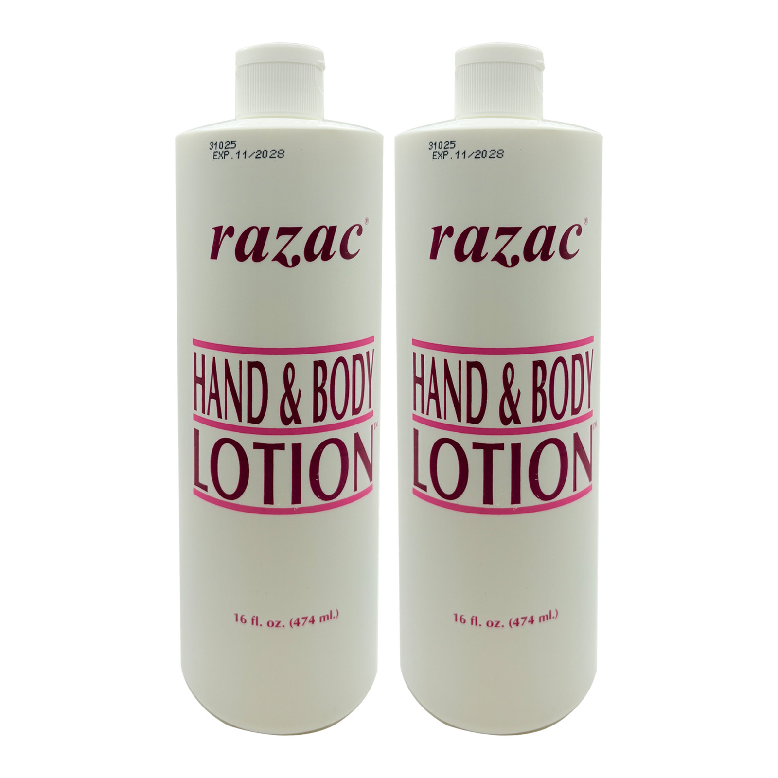 Razac Hand and Body Lotion, 16oz (2PACK) (EXP. 11/2028)