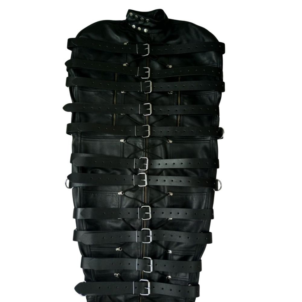 Premium Leather Sleepsack Mummy Full Body Bag Sleeping Bag Sack Arm Binder
