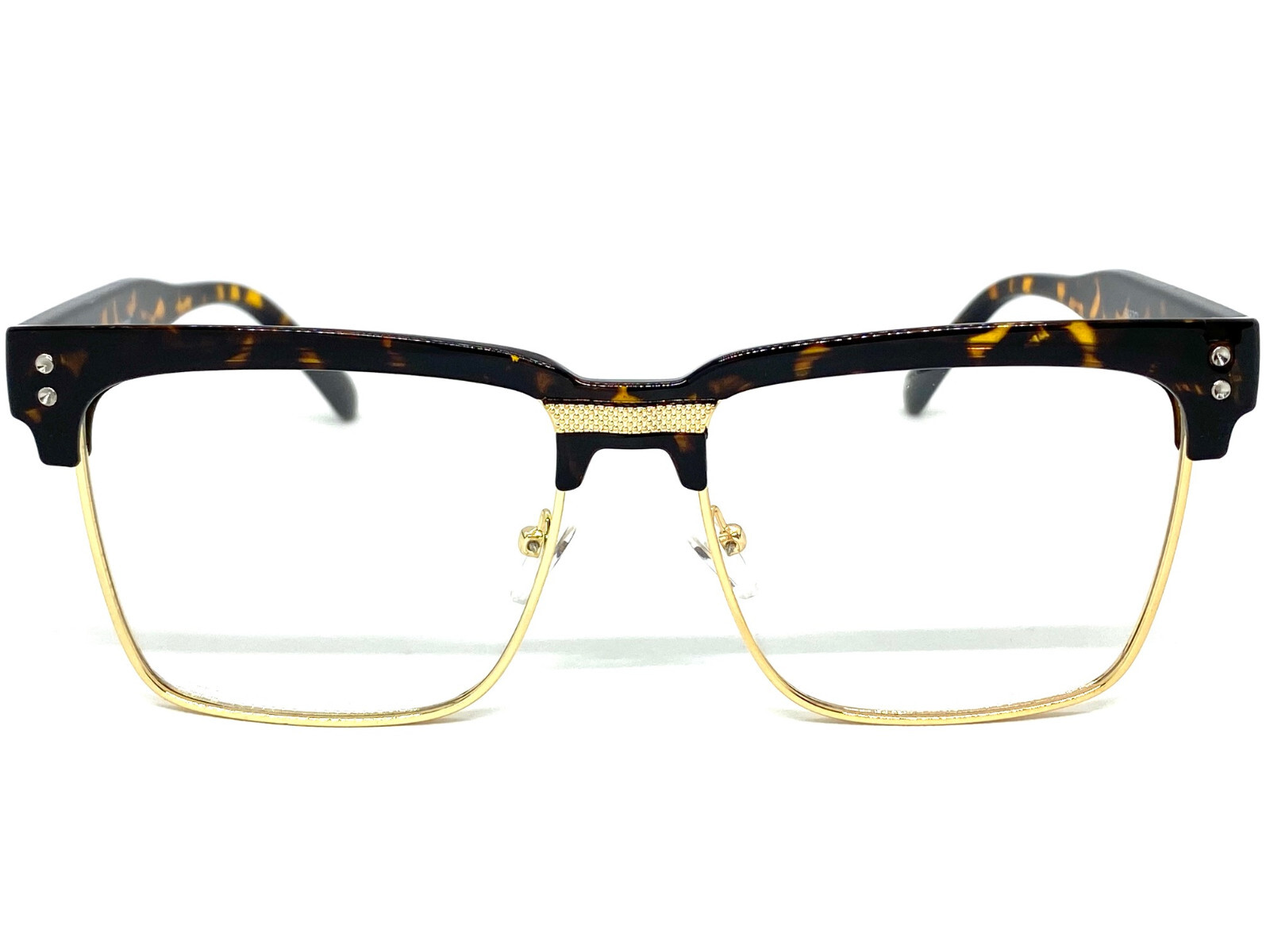 Men’s Classy Elegant Modern RETRO Clear Lens EYE GLASSES Square Tortoise Frame