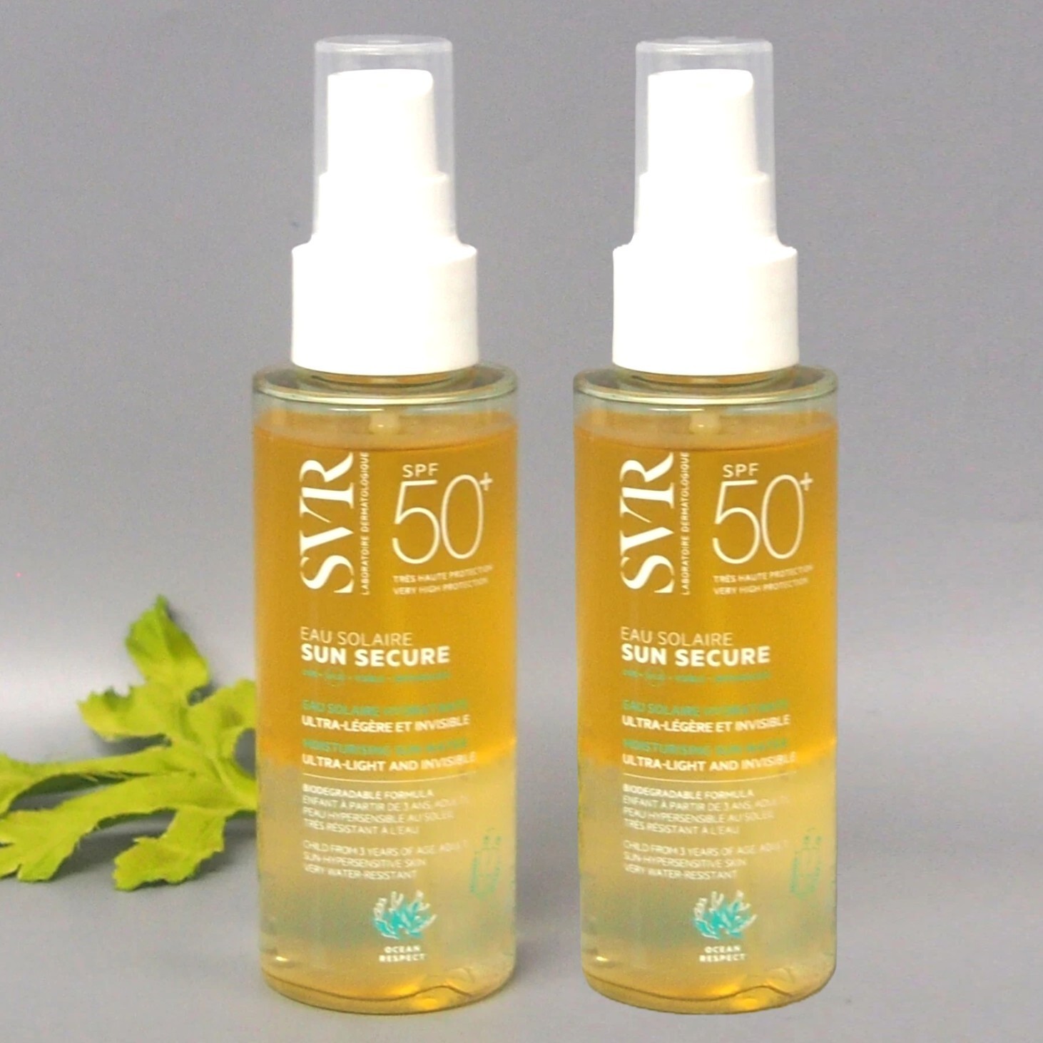 2 PACK SVR Sun Secure Eau Solaire SPF50+ Moisturizing Sun Water 3.4oz Exp 10/27