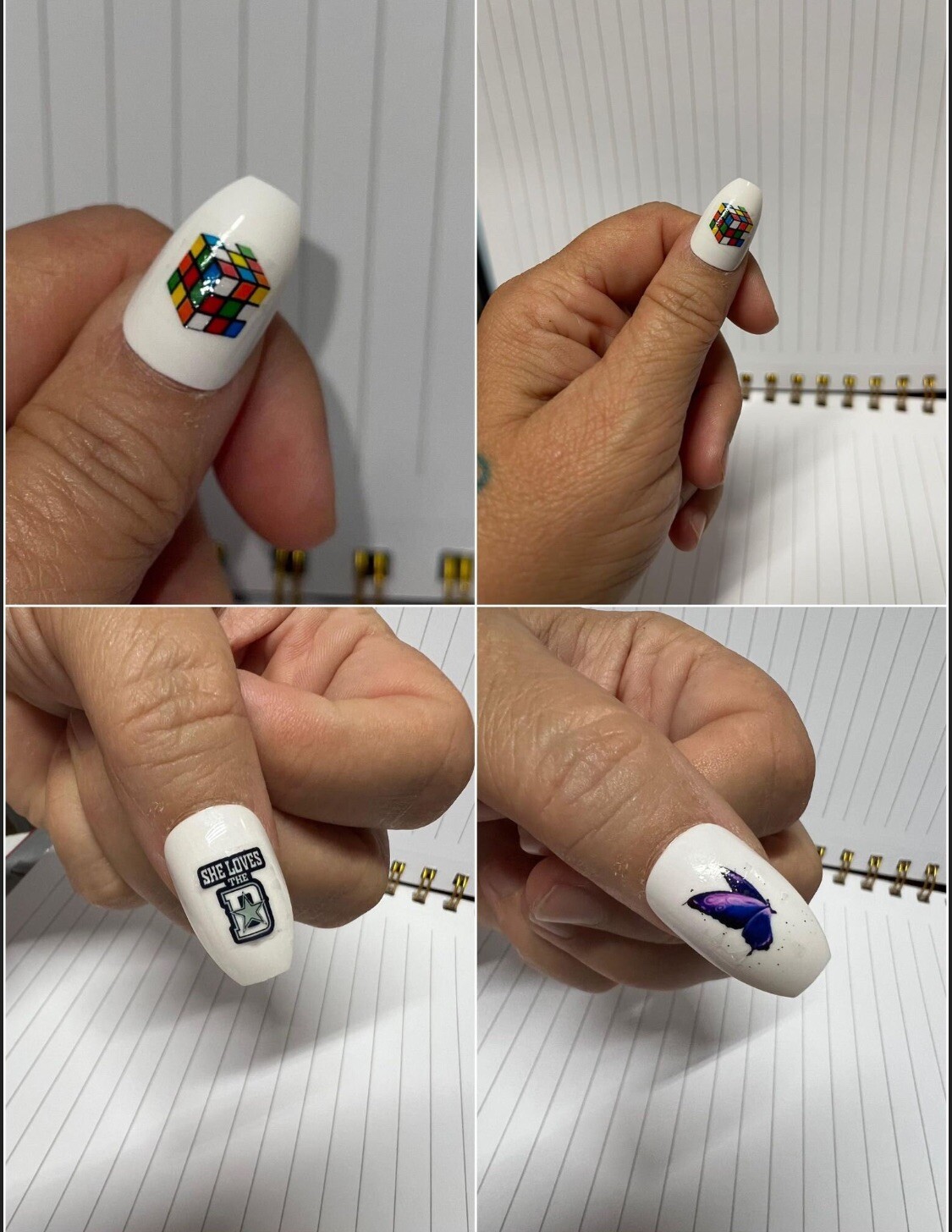 Michigan Wolverines Waterslide Nail Decals Set Of 50 Instructions & Bonus JH