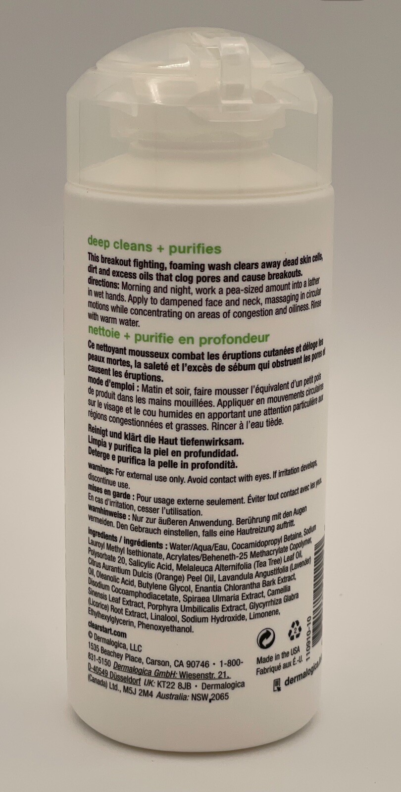Dermalogica Breakout Clearing Foaming Wash 6oz/177mL. Exp-08/2024 (NB)