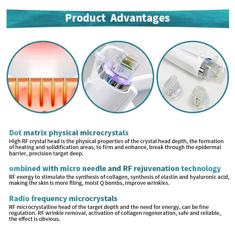 2in1 RF Micro-n-eedle Machine Cold Hammer Anti Scars Spot Wrinkle Removal Beauty