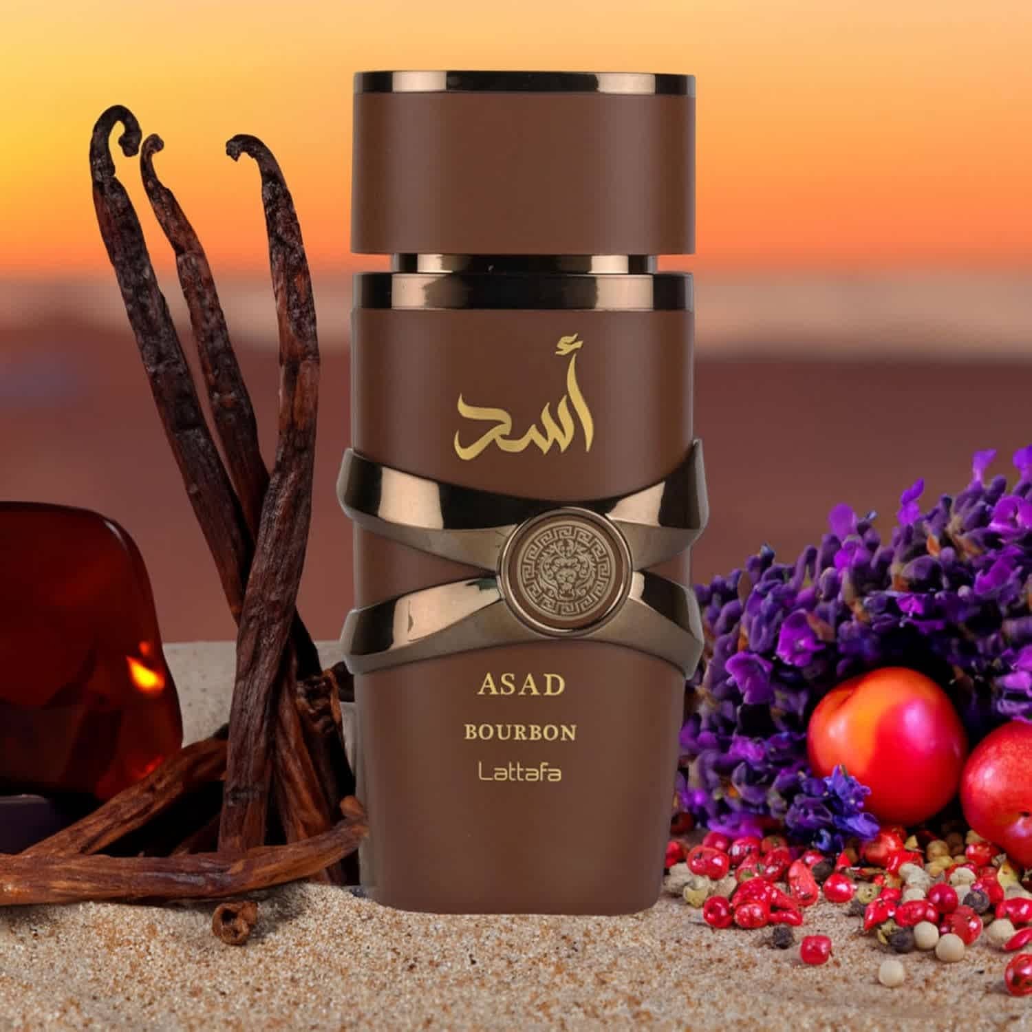 Lattafa Men’s Asad Bourbon EDP Spray 3.4 oz Fragrances 6290362340362