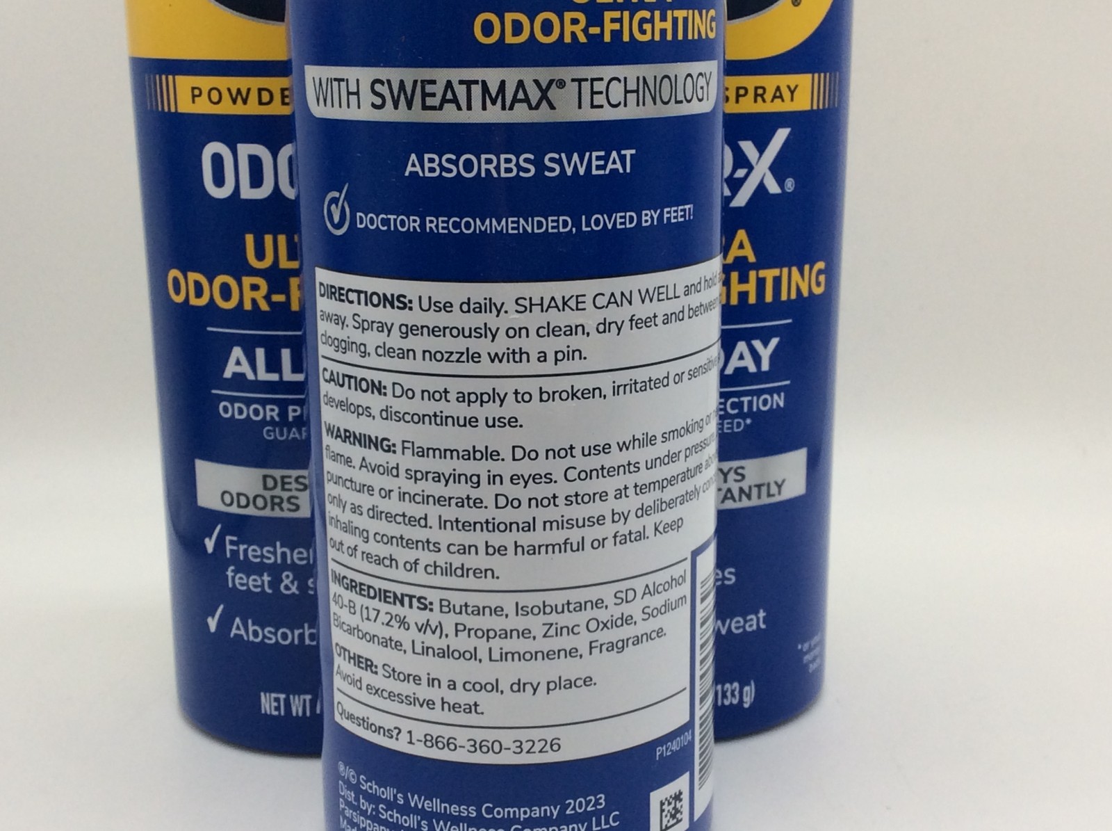 Dr. Scholl’s Odor-X Ultra Odor Fighting Foot Spray Powder 4.7 oz New🎈PACK OF 3