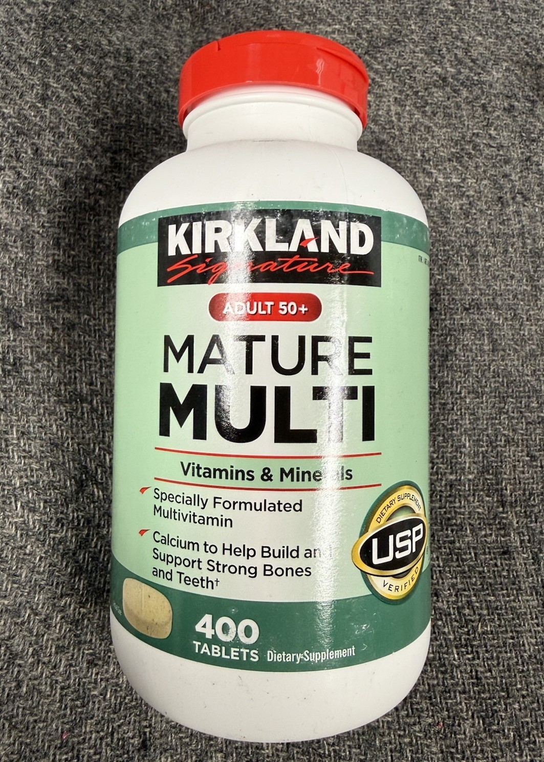 Kirkland Signature Adult 50+ Mature Multi Vitamins Minerals 400 Tablets Exp 8/27