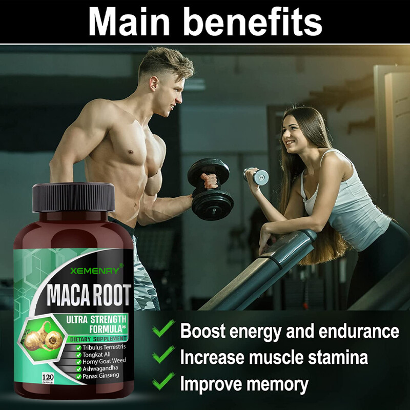 Maca Root 9060mg-with Panax Ginseng-Boost Energy and Support Optimal Performance