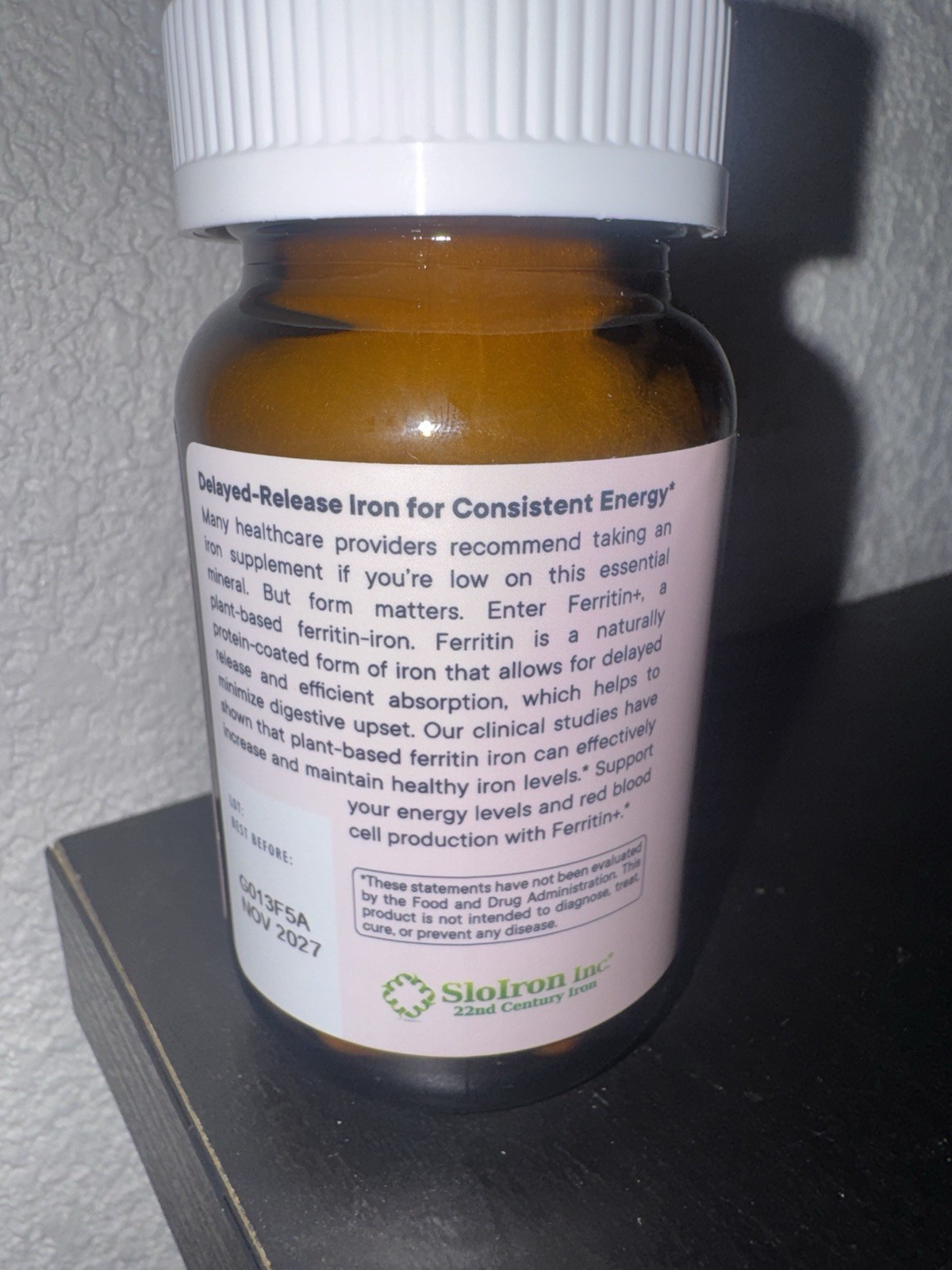 Flora Ferritin+ Delayed-Release Iron 20mg 30 Capsules Vegan Gluten-Free