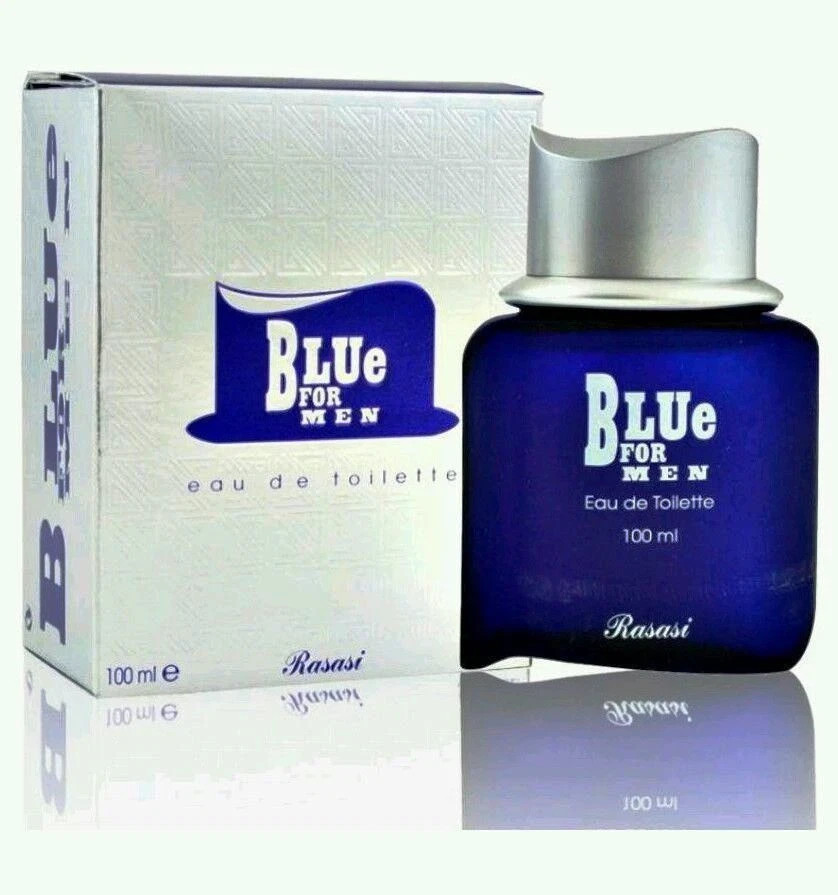 Rasasi Blue for Men Eau De Toilette Spray for Men, 3.4 Ounce / 100 ml.