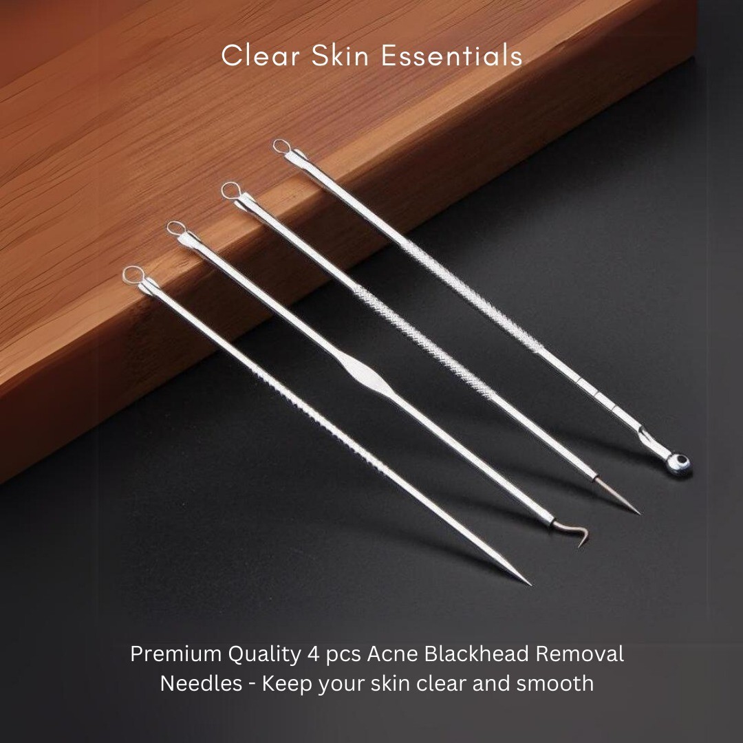 12 Piece Makeup Brush Set With Case & 4 pcs Acne Removal Needles Pack(Bulk3Sets)