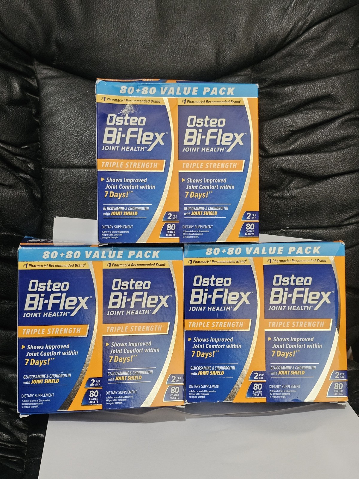 3 Value Pack Osteo Bi-Flex Joint Health Triple Strength 160 Tabs Each EXP 2028!