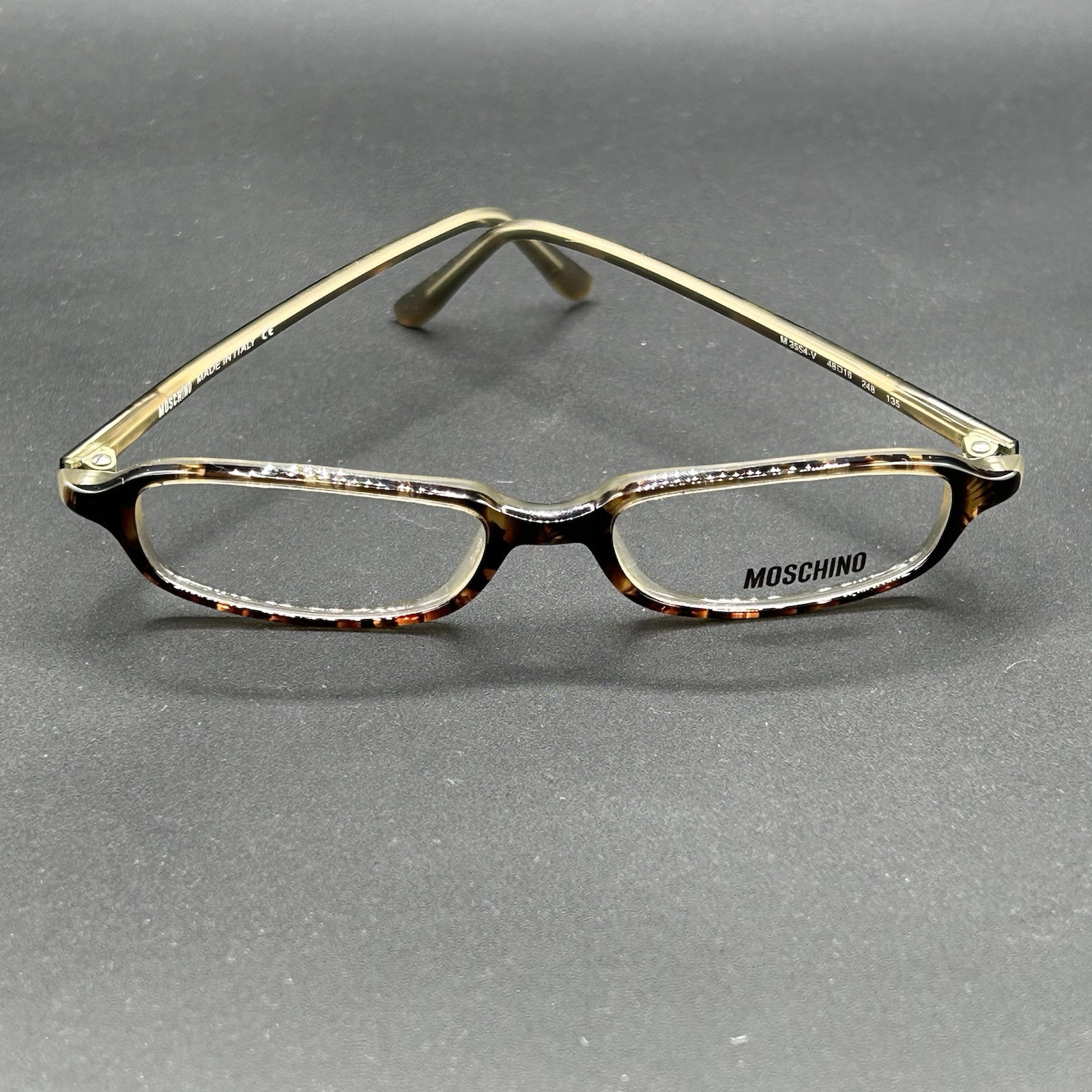 Moschino M 3554-V Eyeglasses Frame Tort Italy 48-16-135 Display