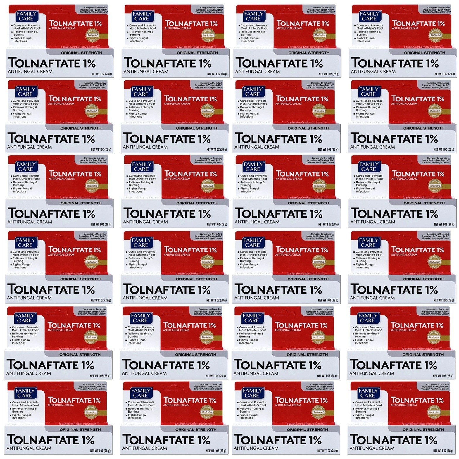 24 Antifungal Foot Cream Tolnaftate 1% Compare to Tinactin Each 1 oz Exp 03/2028