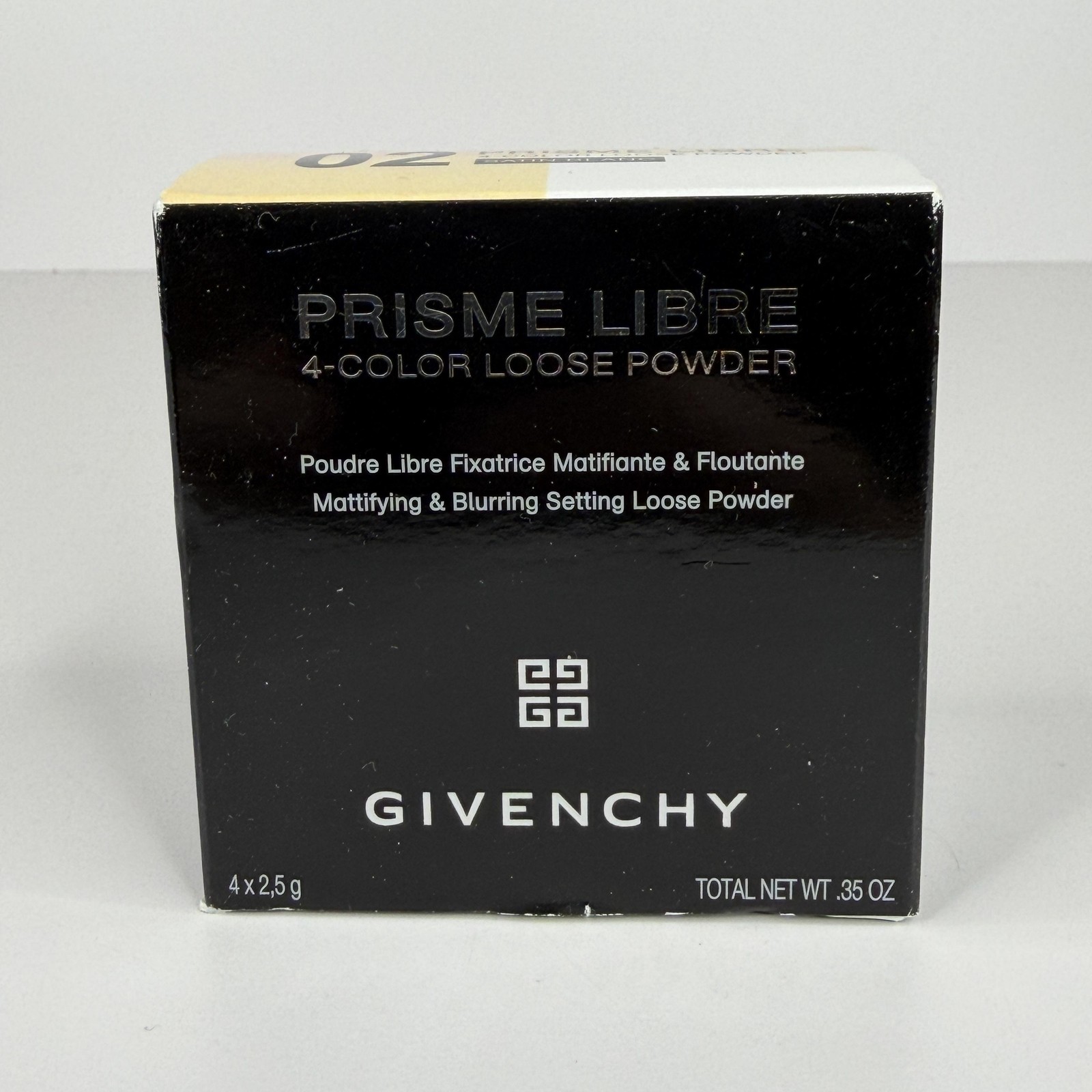 Givenchy Prisme Libre 4-Color Loose Powder 02 Satin Blanc 0.35oz New Boxed