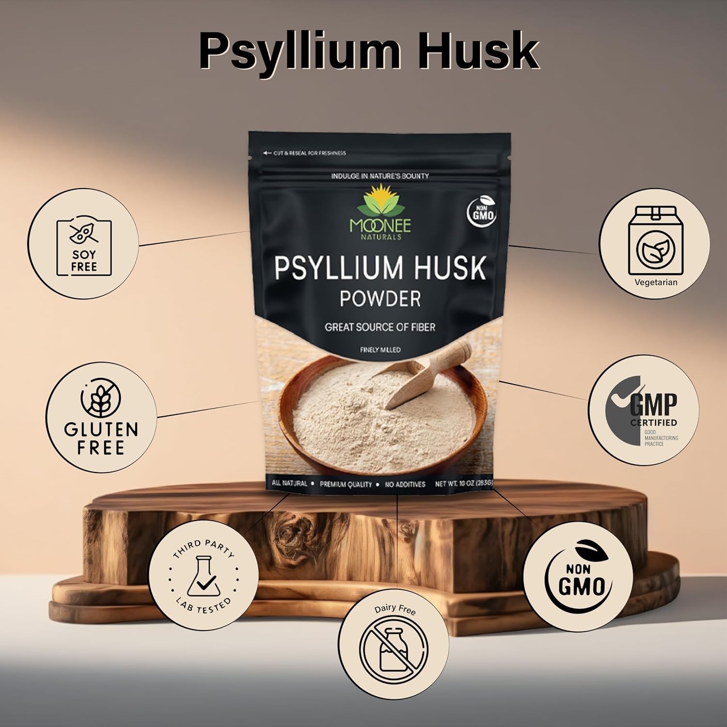 Versatile Psyllium Husk Powder 10 OZ | Supports Digestion & Weight Management