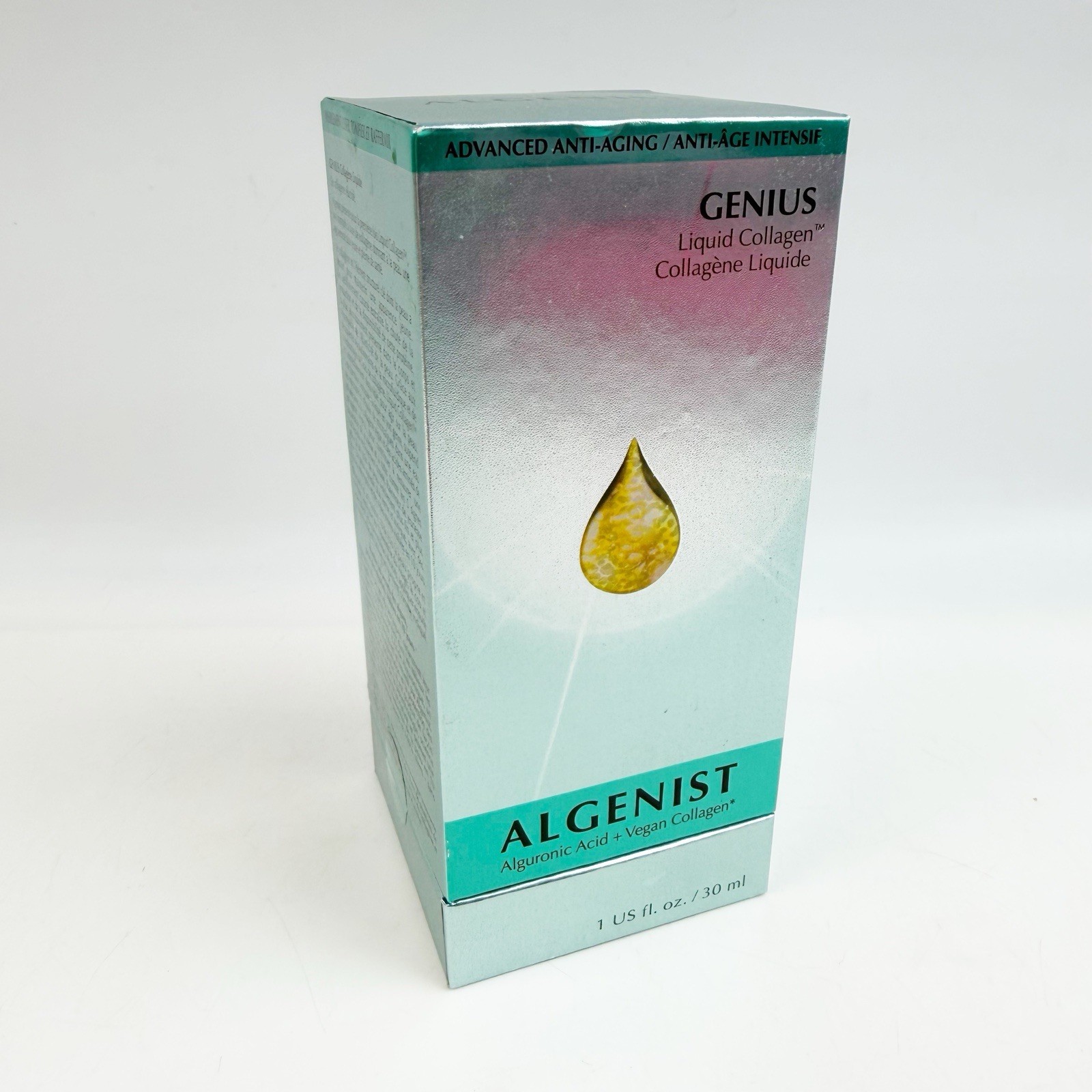 Algenist Genius Liquid Collagen Alguronic Acid + Collagen New Sealed 1 oz