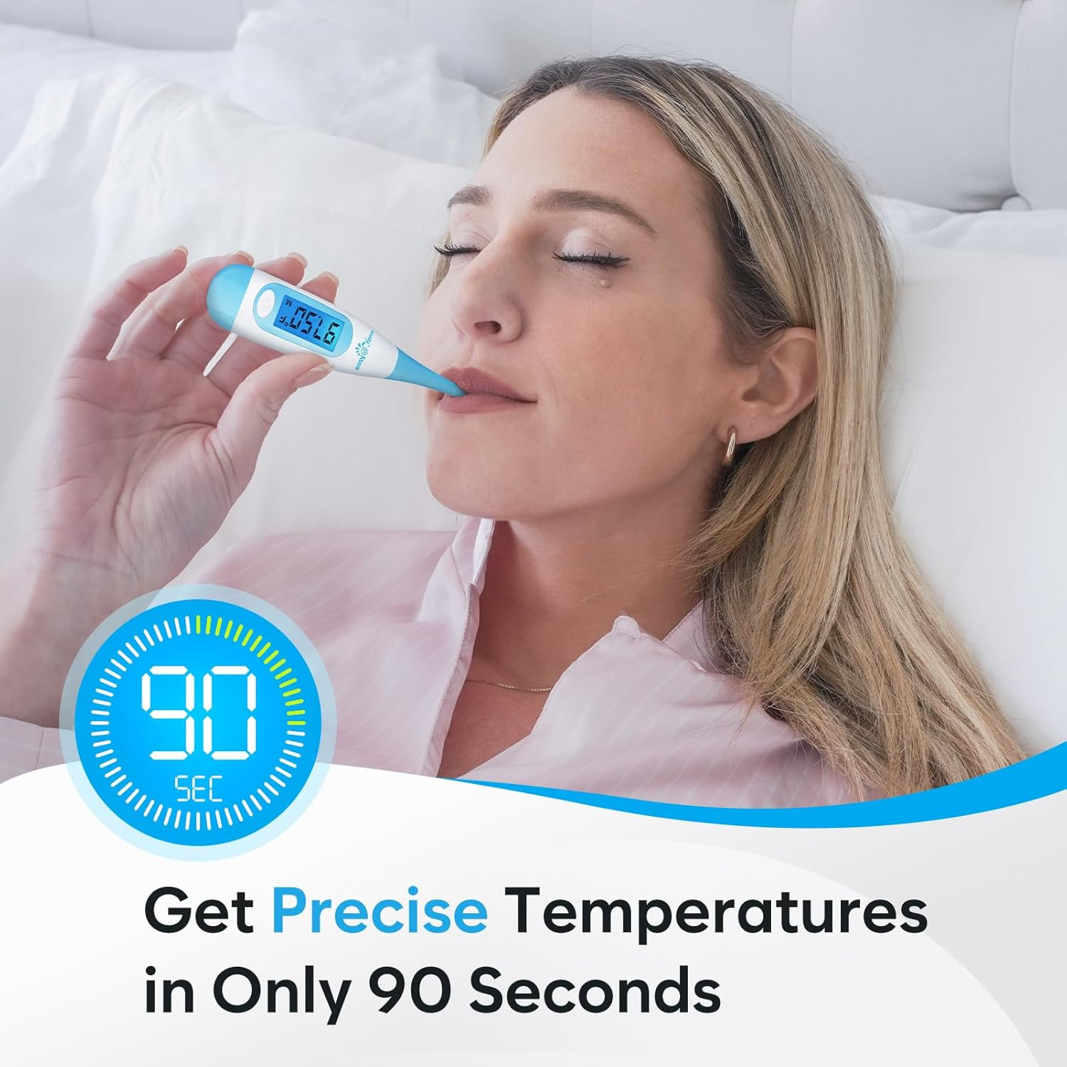 Digital Basal Thermometer Ovulation BBT Backlit LCD Memory Recall
