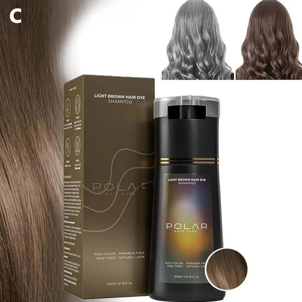 Polar Hair Dye Shampoo Polar Hair Care, HairCare Shampoo 200ML/6.7 O Z ιб N N4D3