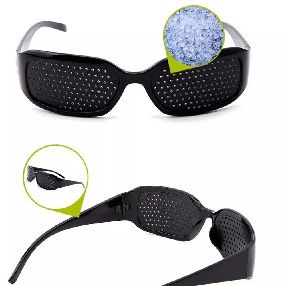 4x Unisex Small hole Glasses Eye Correction Exercise Eyesight Care Improveme