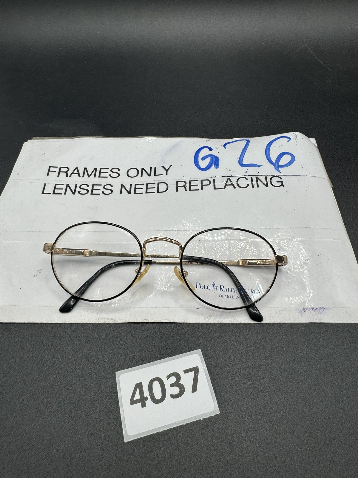 Polo Ralph Lauren Classic 140 075 Round EYEGLASSES FRAMES 49-20 130 Professor