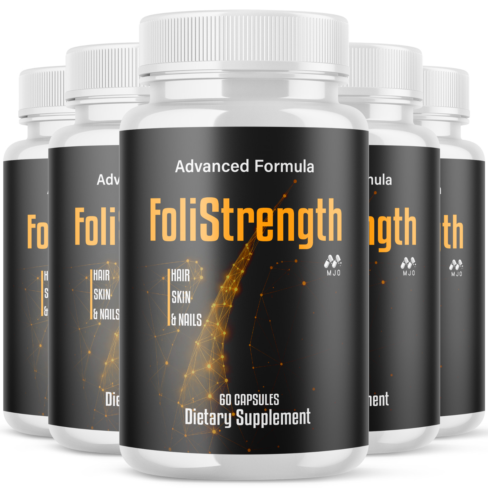 (5 Pack) FoliStrength Advanced Hair Growth Formula Foli Strength 300 Capsules