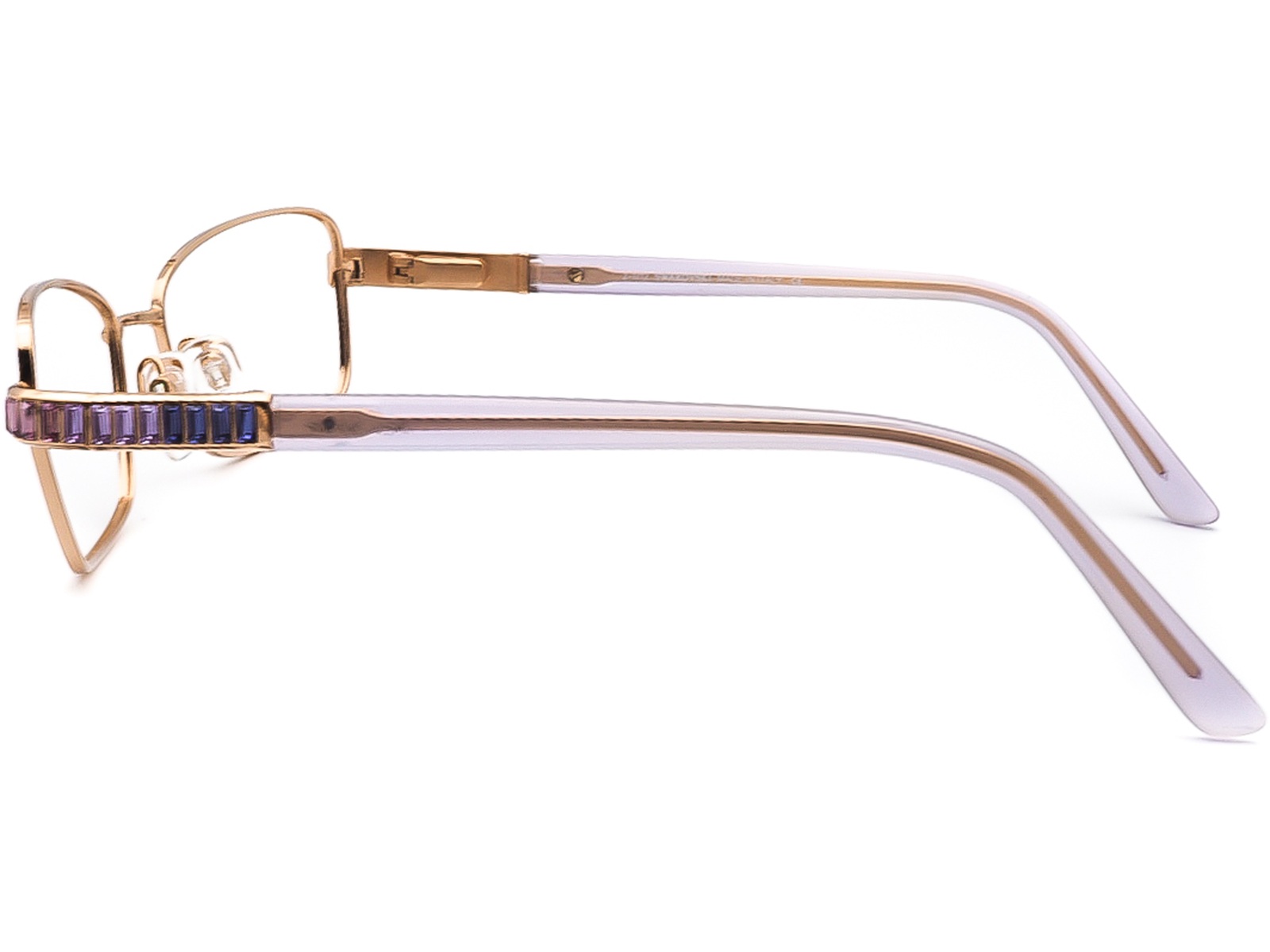 Swarovski Eyeglasses ANY TIME SW 5027 028 Gold/Lilac Frame Italy 53[]16 135