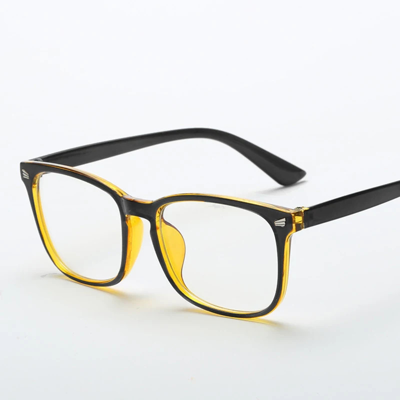 Fashion unisex Square glasses plain glasses full frame glasses for men and women