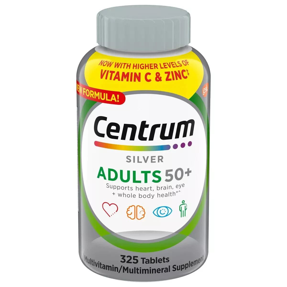 Centrum Silver Adults 50+ 325 Tablets Multivitamin Supplement EXP 02/2027 DEAL!