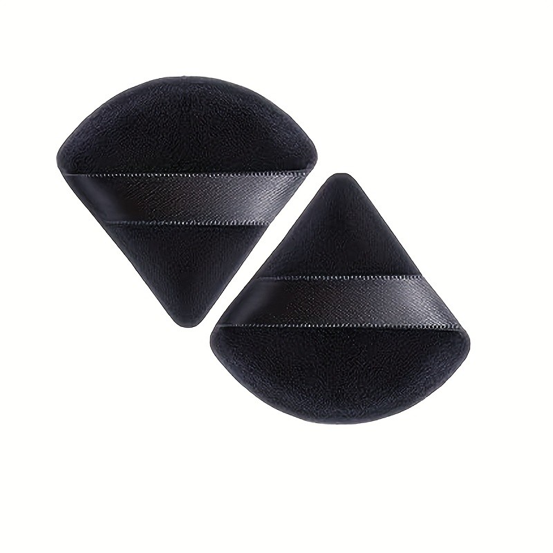 Triangular Velvet Powder Puff Wet Dry Dual Use for Pressed Loose Mineral