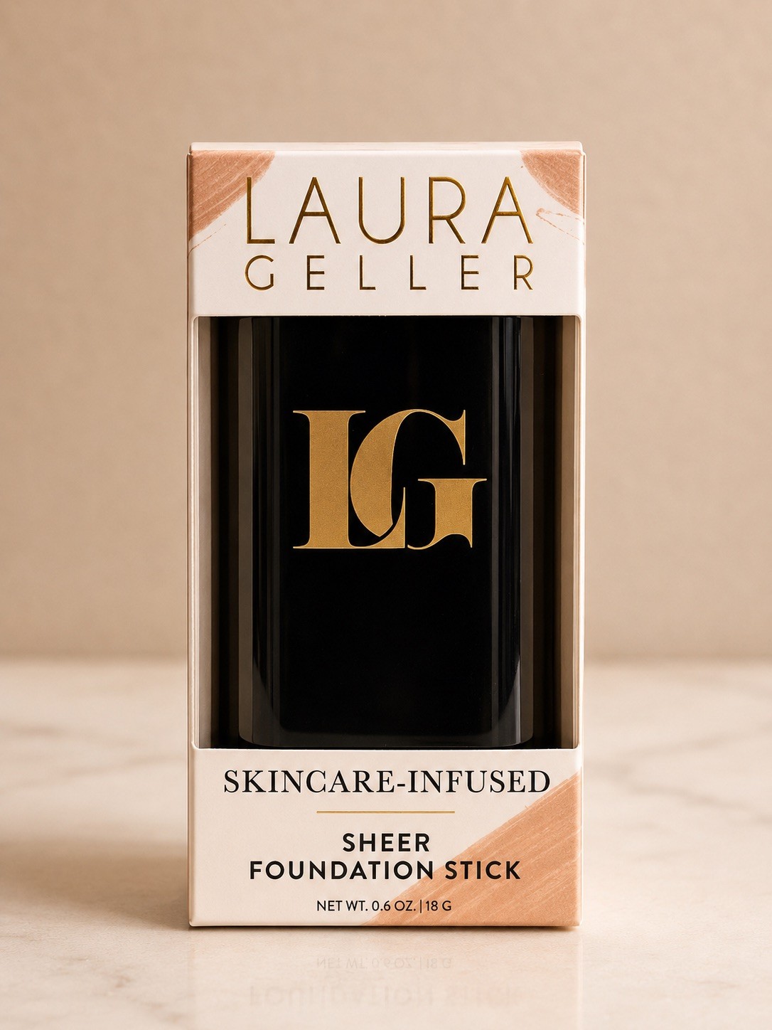 Laura Geller Skincare-Infused Sheer Foundation Stick FAIR – New in Box