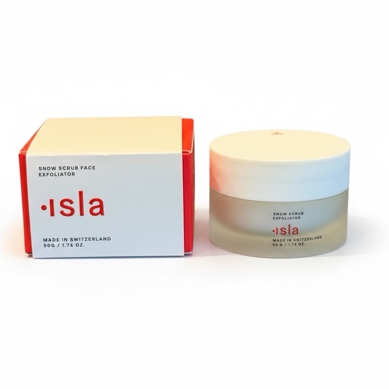 Isla Beauty Snow Scrub Exfoliator 1.76 oz – Made in Switzerland – New