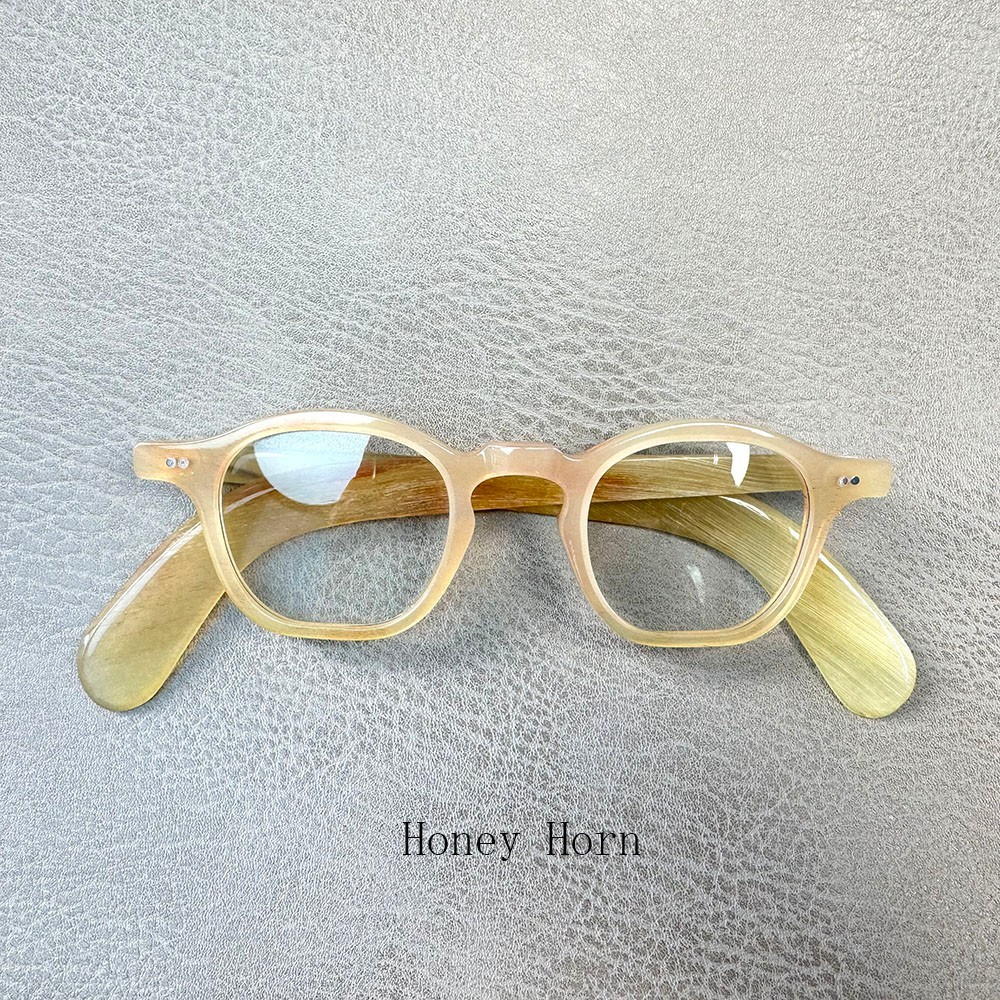 Men Eyewear Vintage Square Unqiue Handmade Horn Reading Glasses Eyeglass Frames