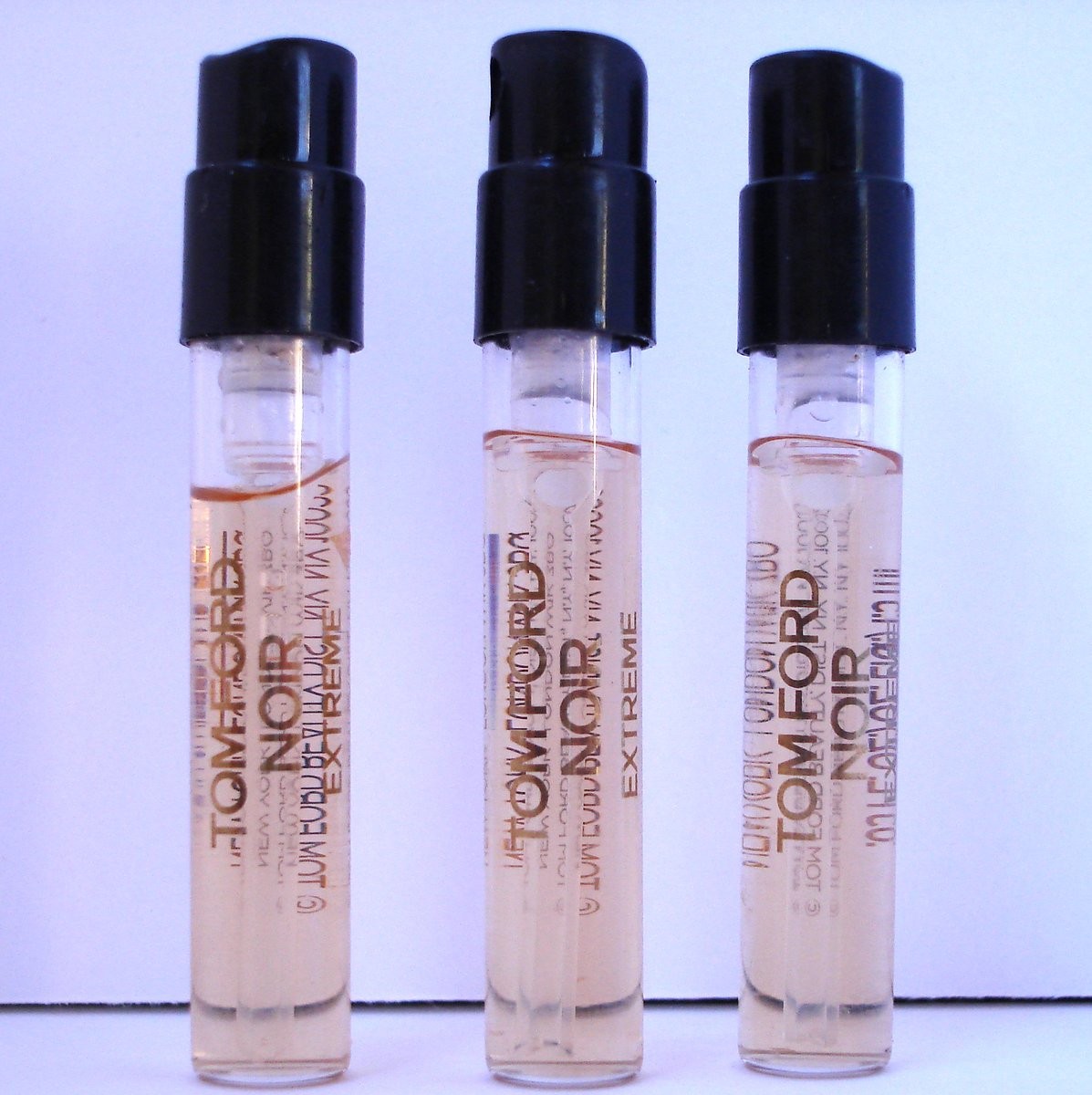 Tom Ford Noir Extreme Parfum Spices, Sandalwood LOT OF THREE 3 Spray Vials