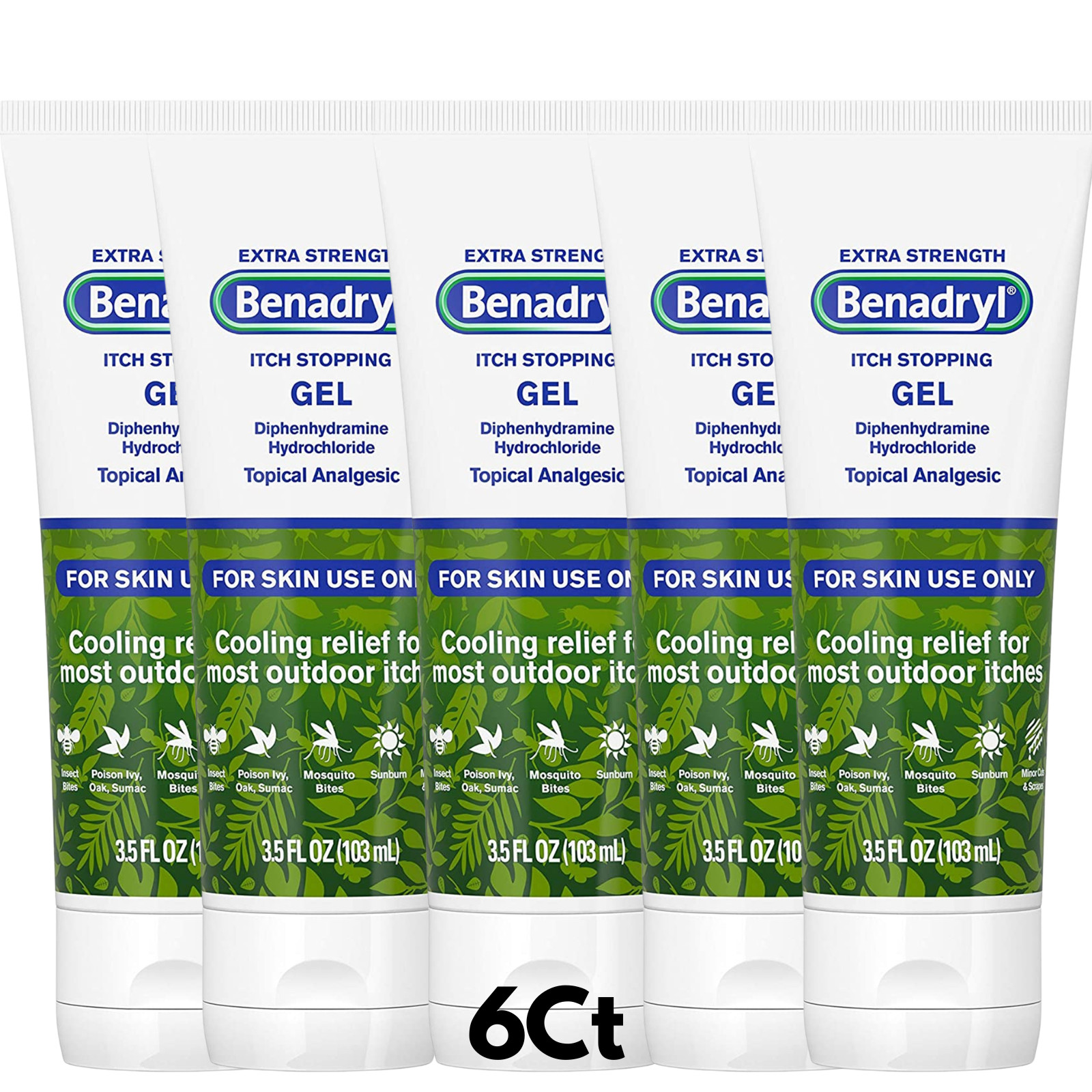 Benadryl Extra Strength Cooling Relief Anti-Itch Gel 3.5 fl. Oz 17157 6CT