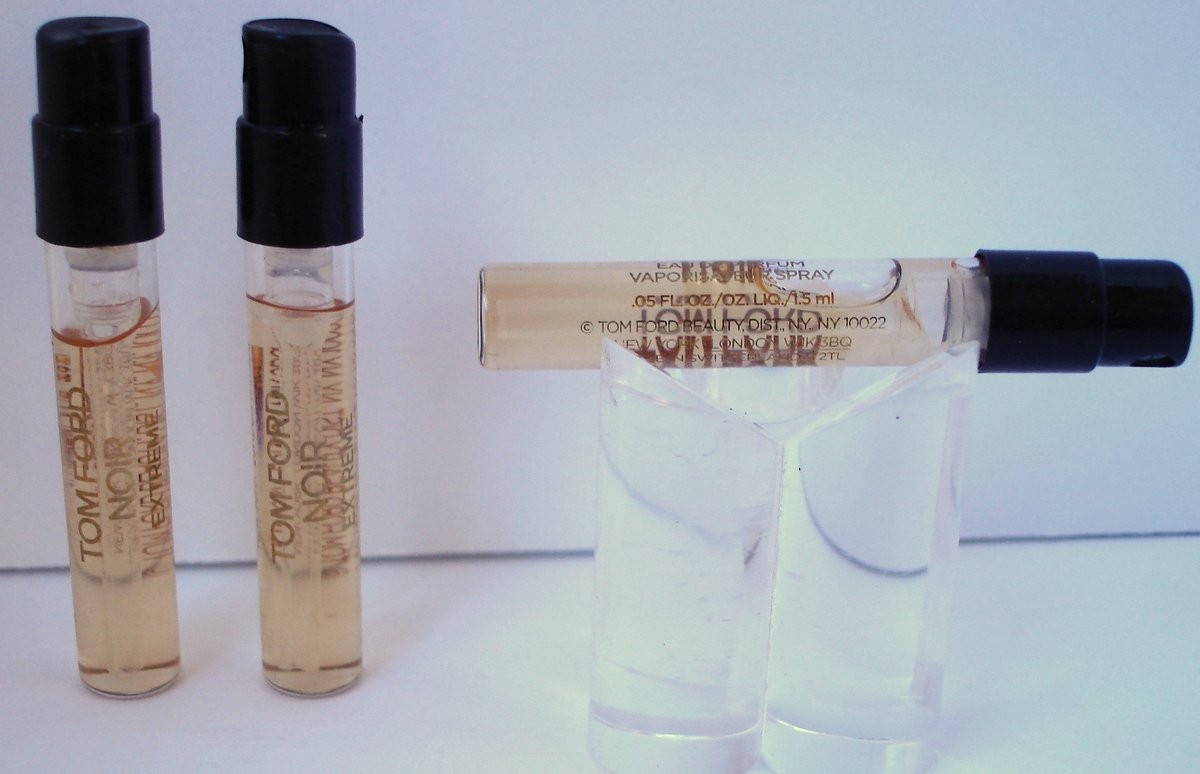 Tom Ford Noir Extreme Parfum Spices, Sandalwood LOT OF THREE 3 Spray Vials