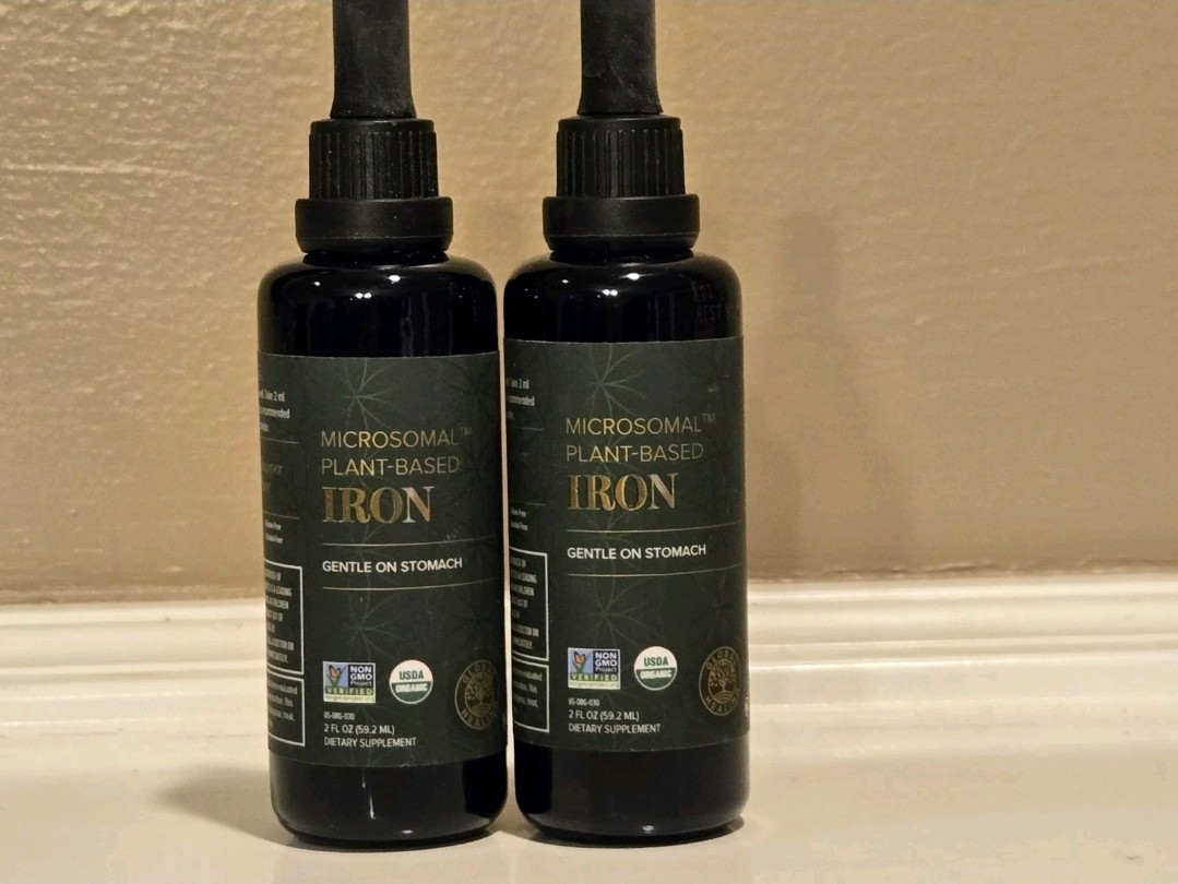 2 Global Healing Microsomal Plant Based Iron 2x 2 fl oz * SEALED Exp 7/2026
