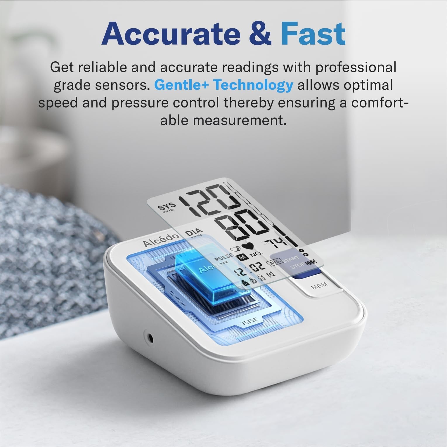 Automatic Digital Blood Pressure Monitor, Large Cuff, LCD Screen, Talking Functi